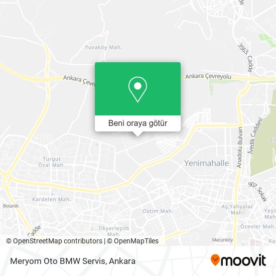 Meryom Oto BMW Servis harita
