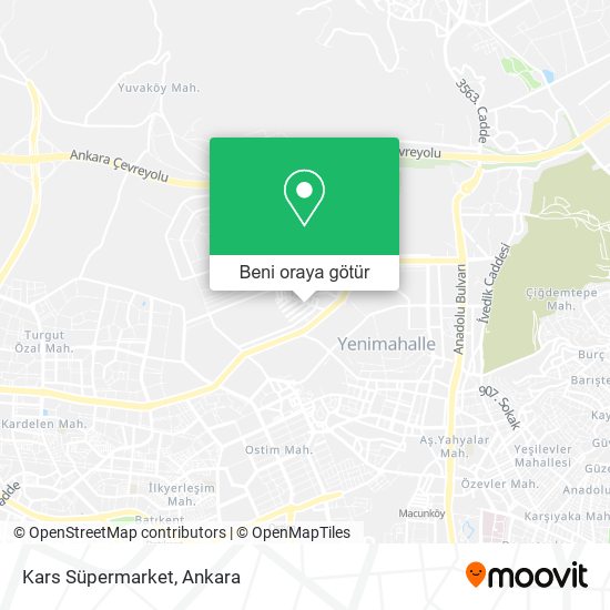 Kars Süpermarket harita