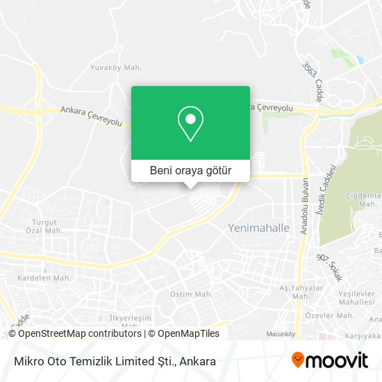 Mikro Oto Temizlik Limited Şti. harita