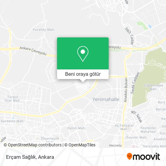 Erçam Sağlık harita