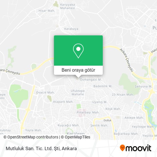 Mutluluk San. Tic. Ltd. Şti harita