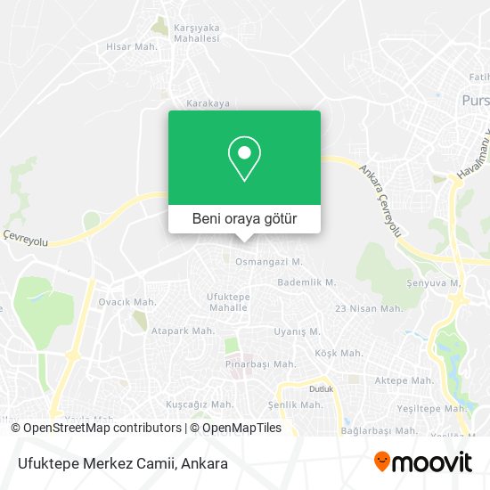 Ufuktepe Merkez Camii harita