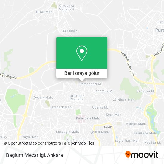 Baglum Mezarligi harita