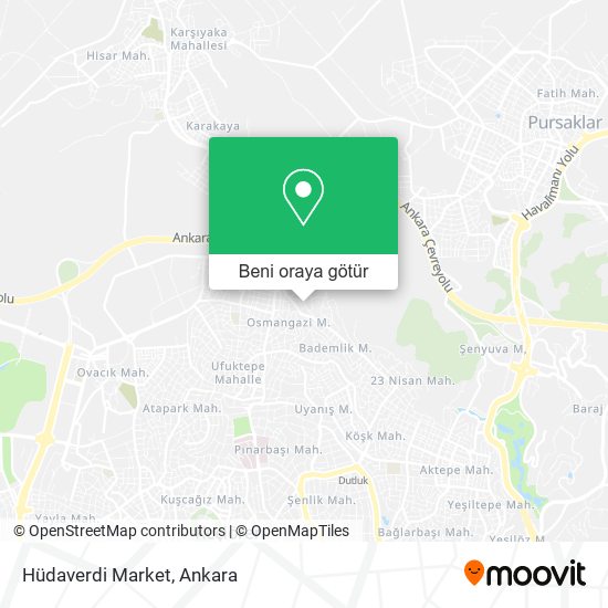 Hüdaverdi Market harita