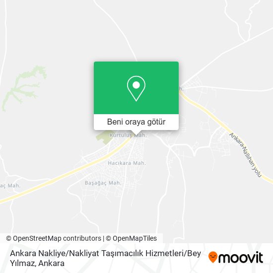 Ankara Nakliye / Nakliyat Taşımacılık Hizmetleri / Bey Yılmaz harita