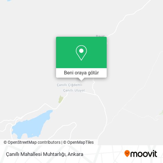 Çanıllı Mahallesi Muhtarlığı harita