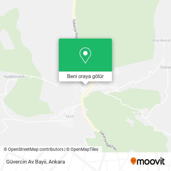 Güvercin Av Bayii harita