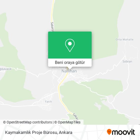 Kaymakamlık Proje Bürosu harita