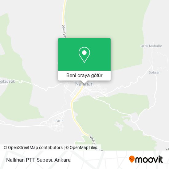 Nallihan PTT Subesi harita