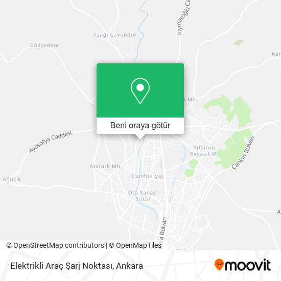 Elektrikli Araç Şarj Noktası harita