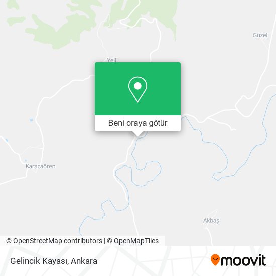 Gelincik Kayası harita