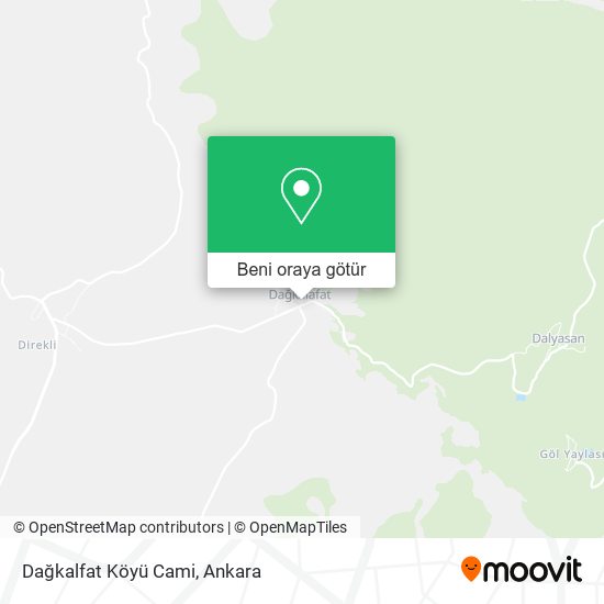 Dağkalfat Köyü Cami harita