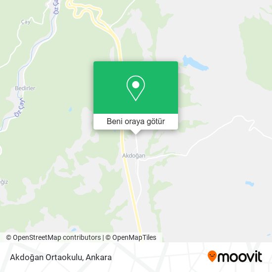 Akdoğan Ortaokulu harita