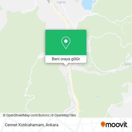 Cennet Kızılcahamam harita