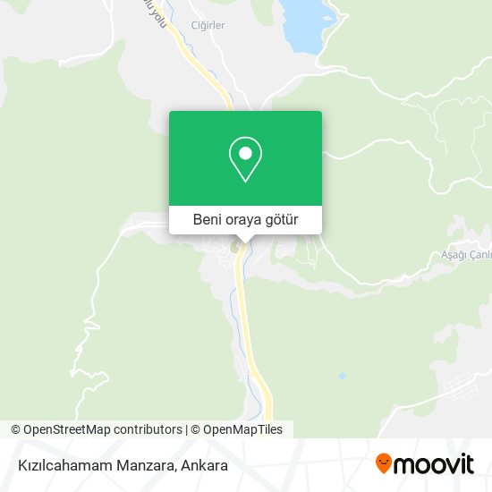 Kızılcahamam Manzara harita