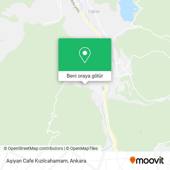Aşiyan Cafe Kızılcahamam harita