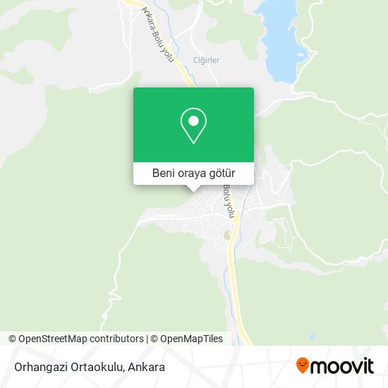 Orhangazi Ortaokulu harita