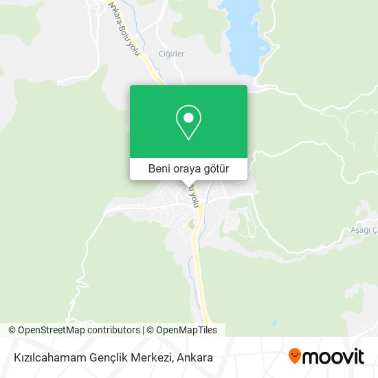 Kızılcahamam Gençlik Merkezi harita