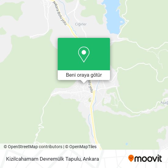 Kizilcahamam Devremülk Tapulu harita