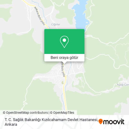 T. C. Sağlık Bakanlığı Kızılcahamam Devlet Hastanesi harita