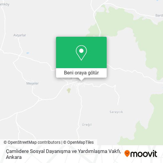 Çamlıdere Sosyal Dayanışma ve Yardımlaşma Vakfı harita