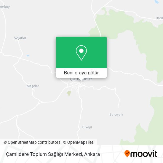 Çamlıdere Toplum Sağlığı Merkezi harita