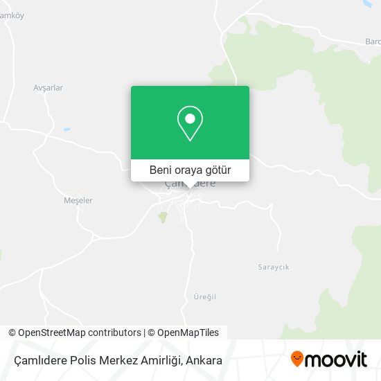 Çamlıdere Polis Merkez Amirliği harita