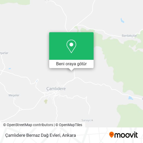 Çamlıdere Bernaz Dağ Evleri harita