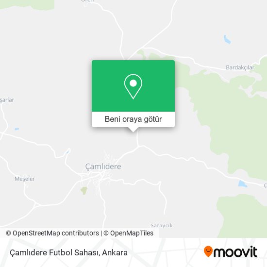 Çamlıdere Futbol Sahası harita