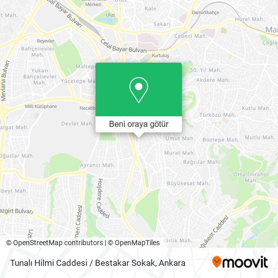Tunalı Hilmi Caddesi / Bestakar Sokak harita