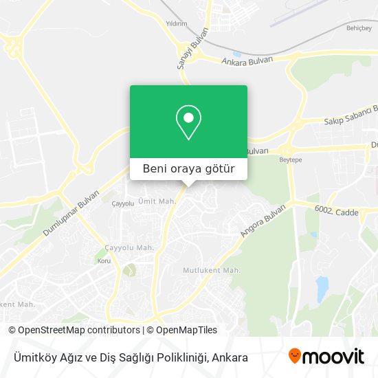 Ümitköy Ağız ve Diş Sağlığı Polikliniği harita