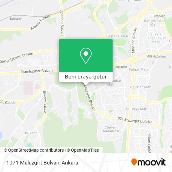 1071 Malazgirt Bulvarı harita