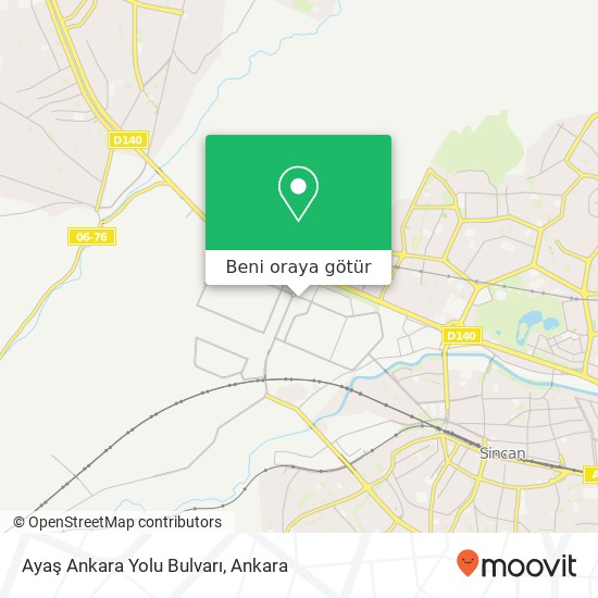 Ayaş Ankara Yolu Bulvarı harita