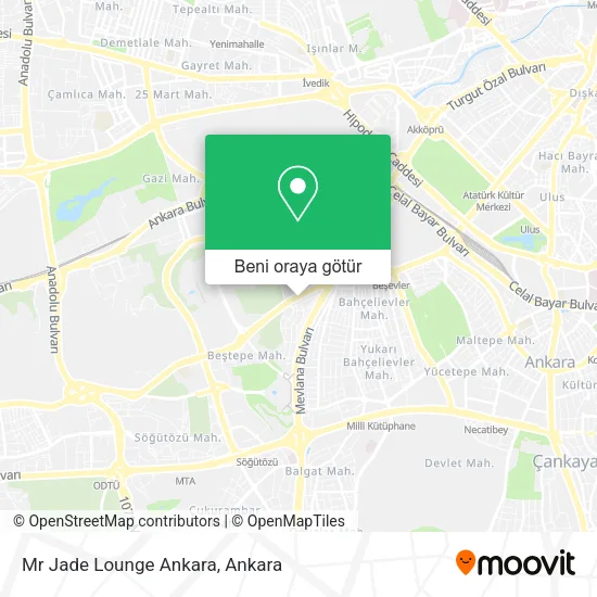 Mr Jade Lounge Ankara harita