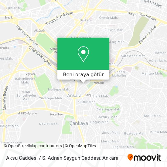 Aksu Caddesi / S. Adnan Saygun Caddesi harita