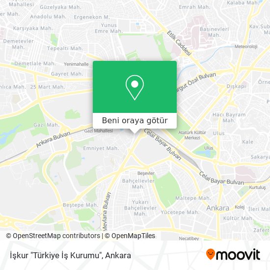 İşkur "Türkiye İş Kurumu" harita