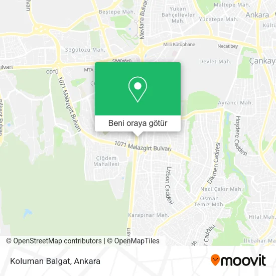 Koluman Balgat harita