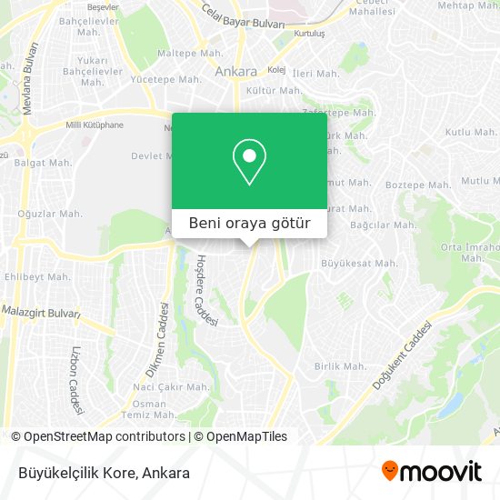 Büyükelçilik Kore harita