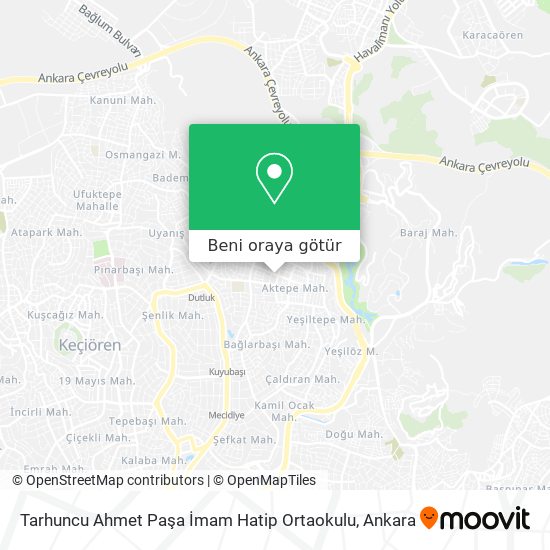 Tarhuncu Ahmet Paşa İmam Hatip Ortaokulu harita