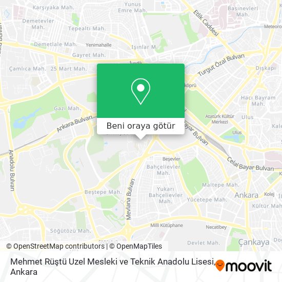 Mehmet Rüştü Uzel Mesleki ve Teknik Anadolu Lisesi harita