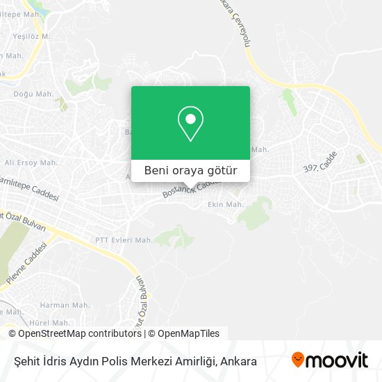 Şehit İdris Aydın Polis Merkezi Amirliği harita