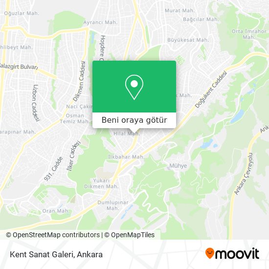 Kent Sanat Galeri harita