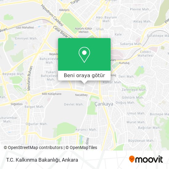 T.C. Kalkınma Bakanlığı harita