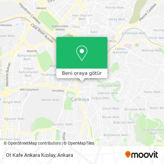 Ot Kafe Ankara Kızılay harita