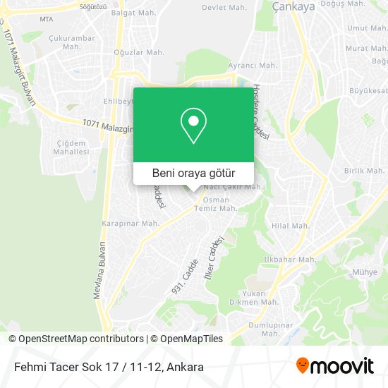 Fehmi Tacer Sok 17 / 11-12 harita