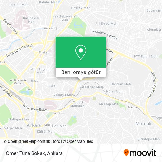 Ömer Tuna Sokak harita