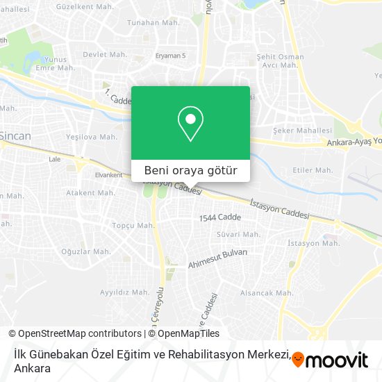 İlk Günebakan Özel Eğitim ve Rehabilitasyon Merkezi harita