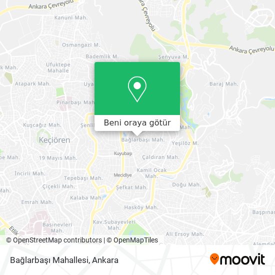 Bağlarbaşı Mahallesi harita