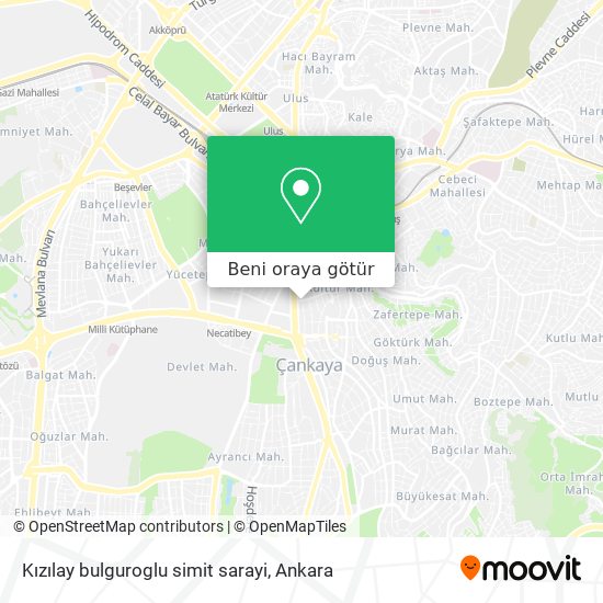 Kızılay bulguroglu simit sarayi harita
