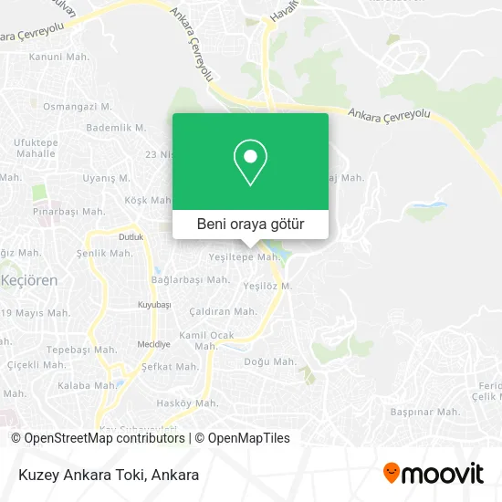 Kuzey Ankara Toki harita